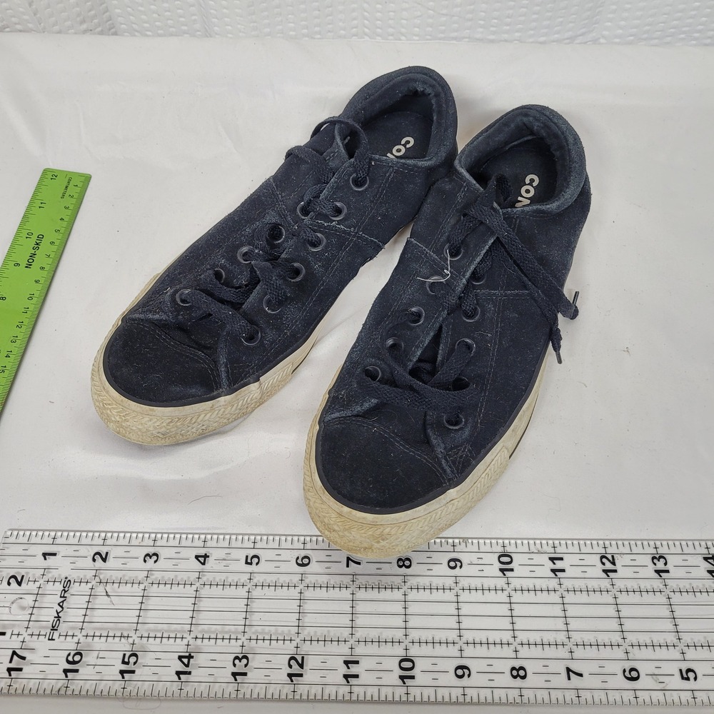 Converse‎ All Star Madison Black Suede Low Top Sneakers 557978C Womens 10